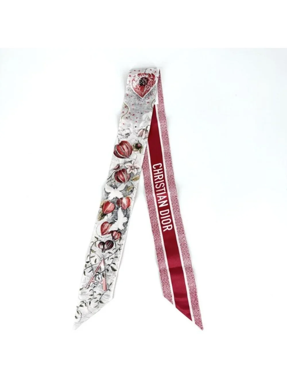 Dior Scarf Mitzah Silk White